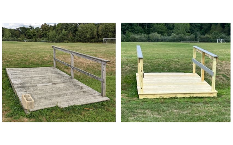 Memorial Footbridge Before and After