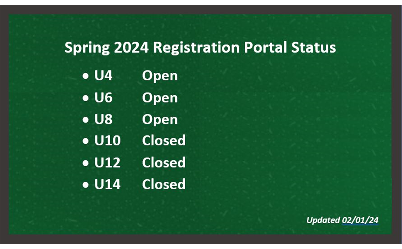 Spring 2024 Registration is Open